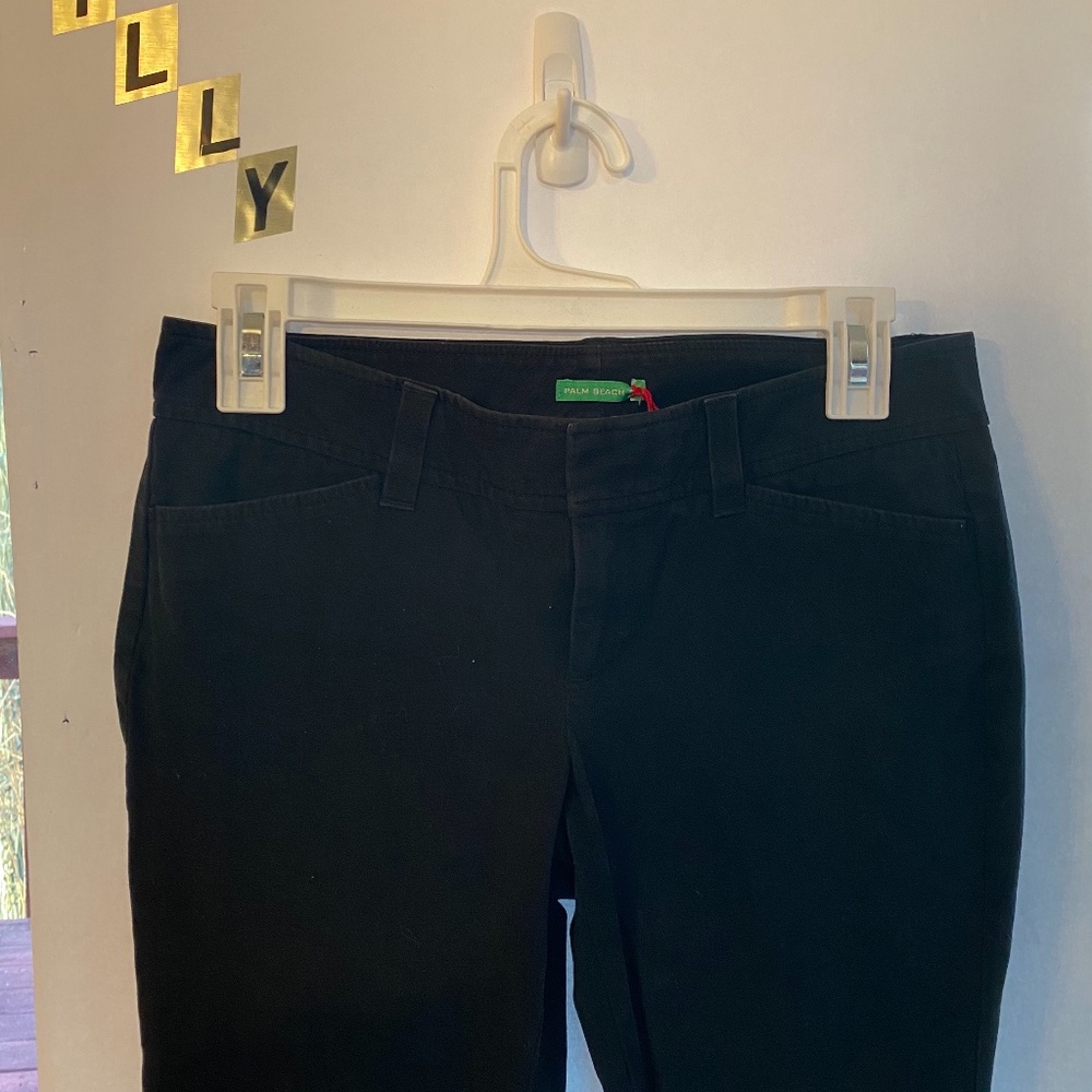 Lilly Pulitzer Black Palm Beach Fit Capri Sz 2!